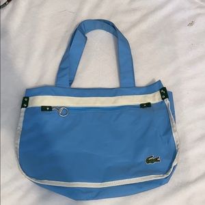 Light blue Lacoste purse
